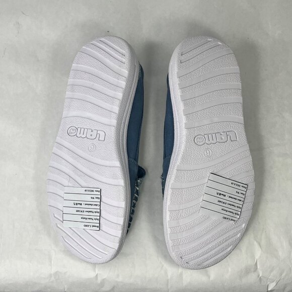 Womens Blue Loafers By Lano Slip-On size 6 new with tags - Picture 5 of 5